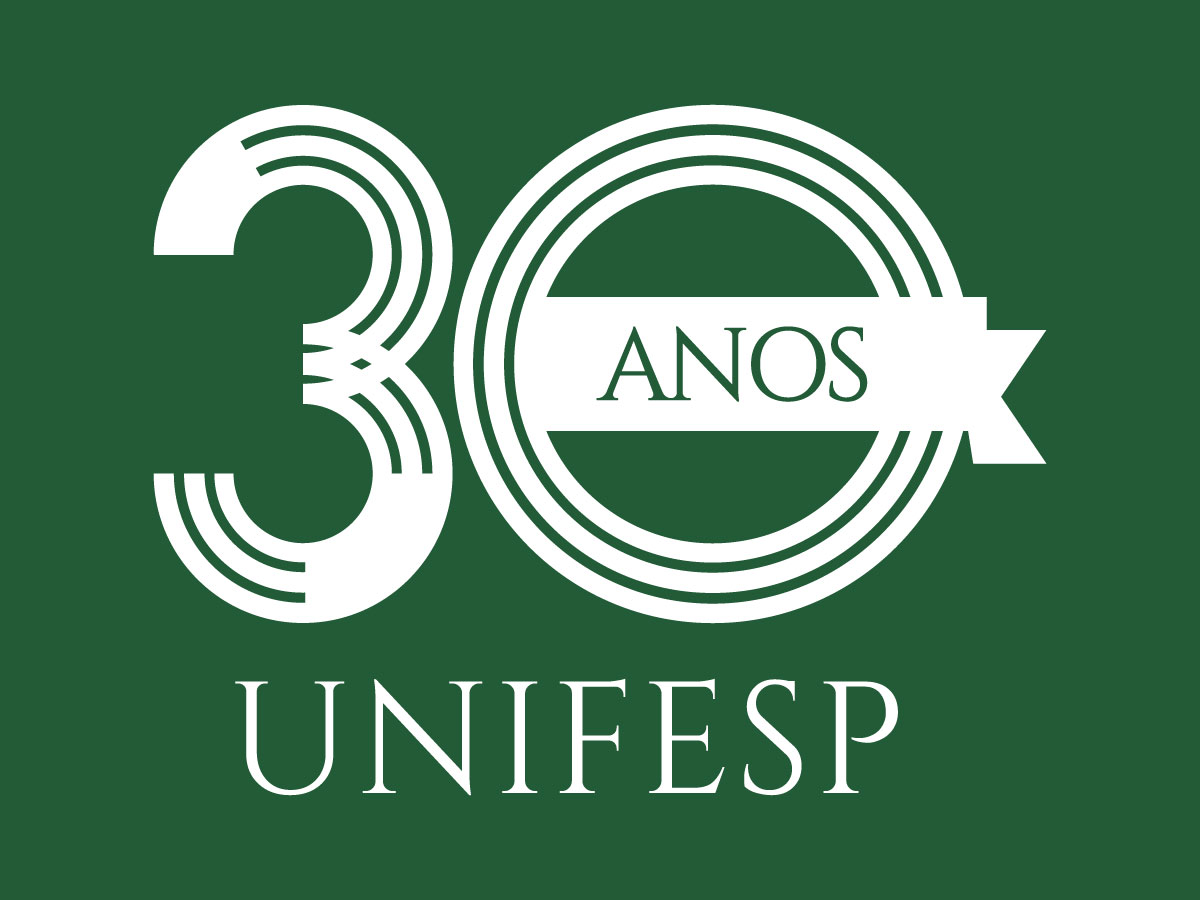 logotipo unifesp 30anos BRANCO