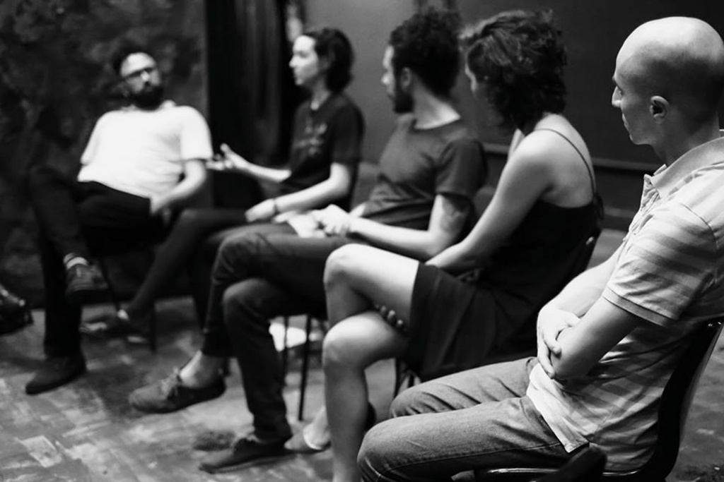 Entreteses066 2017 Roda de Conversa Após apresentação da peça Piche na SP Escola de Teatro Foto Rodrigo Baroni